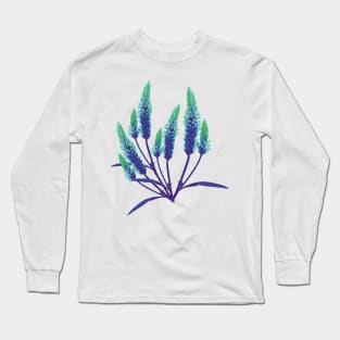 Flower Lavender minimal floral Long Sleeve T-Shirt